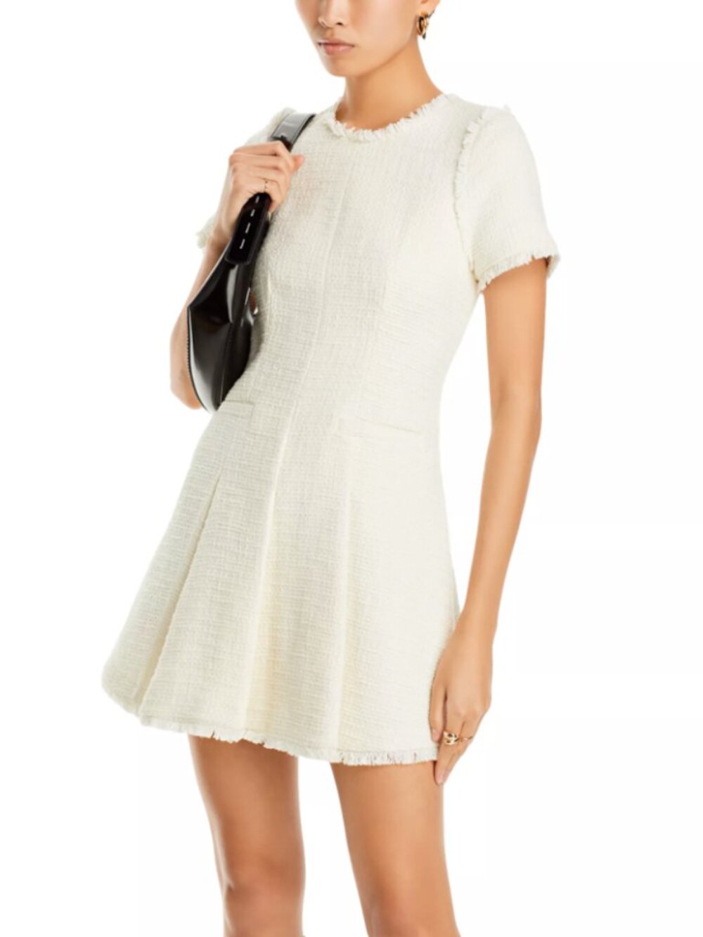 Cinq à Sept Nova Bouclé Fringe Mini Dress Size 4 Worn Once